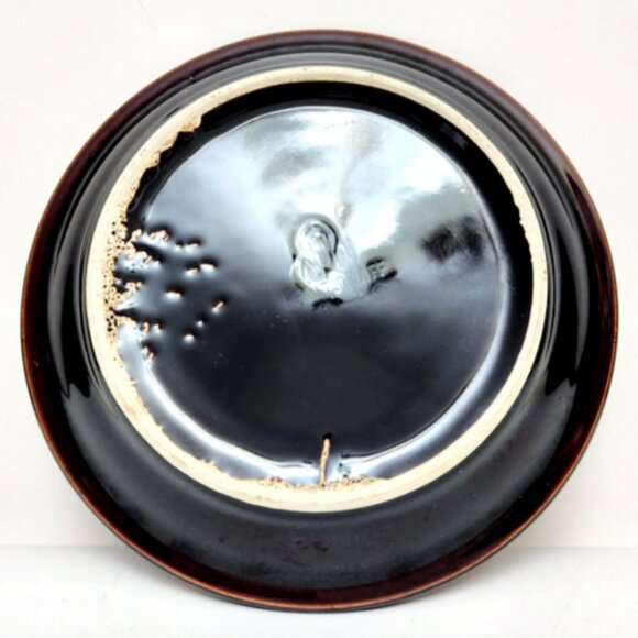 Vintage Collectible Pfaltzgraff Gourmet Brown Drip Glaze Saucer 6" Plate - Picture 5 of 6